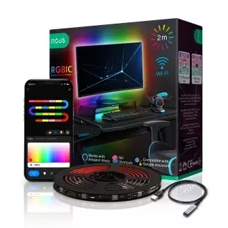 Nous F9 smart WiFi-s okos RGBIC LED szalag TV USB 2 m